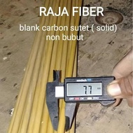Ready Stock Blank carbon sutet (solid) 7,7mm panjang 120cm s/d 200cm