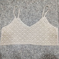 Rompi Renda Rajut Vest Putih Outer Jahit Wanita