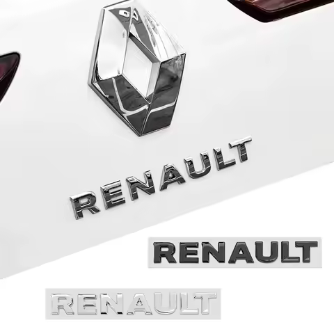1PC Renault Car Tail Letter Logo Sticker Decoration Accessories For Renault Clio Sandero Captur Mega