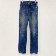 Levi's 505-0217 牛仔褲，拉鍊門襟，靛藍色，W28 碼，古著。