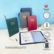 Map Dokumen Keeper Resleting Anti Air Kulit / Topla Map Document Keeper F4 (Folio)