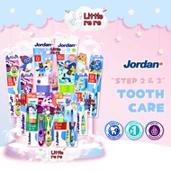 JORDAN Kids Toothbrush & Toothpaste - STEP 2 (3-5 Years) & STEP 3 (6-9 Years)