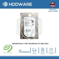 SEAGATE Exos 2TB 7.2K SATA 6G 3.5" HDD [ 7E8 ] // ST2000NM0055 // 1V4104-004