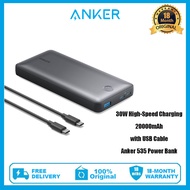 Anker 525โทรศัพท์มือถือ (PowerCore Essential 20K PD) ที่ชาร์จความเร็วสูง20000MAh พร้อมการจัดส่งพลังงาน20W เข้ากันได้กับ IPhone14/13/12 Pro Max/ 8 /X/xr samsung,iPad Pro 2018,และอีกมากมาย