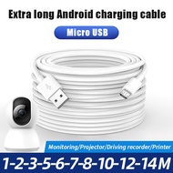 3m/5m/10m Micro USB Charging Cable for Android Smartphones and Cameras, Extended Charging Cable