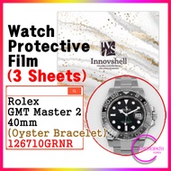 Screen Protector for Rolex GMT Master 2 (3 sheets) / 126710GRNR Oyster / Scratch & Contamination Pre