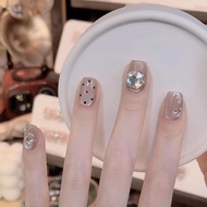 30PCS Wearing Armor Summer Cat Eye Wave Point 3D Gilded Diamond Inlaid Nail Art-MJ-651