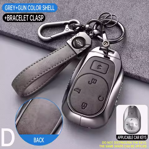 Car Zinc Alloy Key Case Holder Cover For GAC Trumpchi GS7 GS8 GM8 GS5 GA6 GM6 GN8 Empow J15 J16 2023