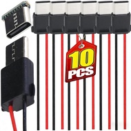 2Pin Type-C Male Head Solder-Type Connector Waterproof Type-C Female Socket Charging Connectors Car 