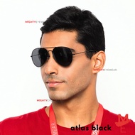 MEN'S SUNGLASSES Aviator ATLACK BLACK Men's MIGHTYEYEWEAR