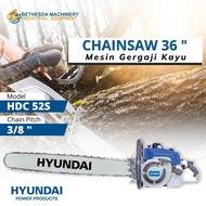 Mesin Hyundai Potong / Gergaji Chainsaw HDC787 / Gergaji Kayu 36Inchi