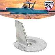 MUSLADY Trim Tab Anode อลูมิเนียมเครื่องยนต์เรือ Trim Tab Anode กันสนิมการป้องกันที่เหมาะสมที่สุด 3V