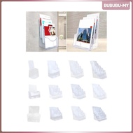 [BububuMY] Acrylic Brochure Holder, Booklet Holder, Flyer Holder, Transparent Holder for Magazines, 