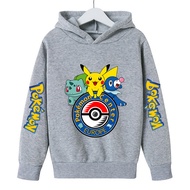 Children's Clothing Pokemon Go Hoodies Anime Pikachu Pullovers Sweatshirts Sportwear Boys Girls Casual Sport Clothes