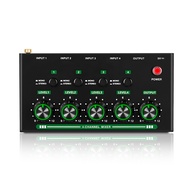 4 Channel Professional Sound Mixer Mini Audio Mixer Line Mixer Small Audio Mixer for Club Bar