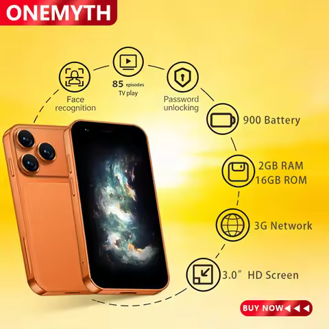 ONEMYTH A17 Mini Smartphone | 3.0-inch screen + Android | 2+16GB RAM | Dual SIM 3G | Play Store | Mu