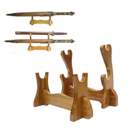 Solid Wooden Sword Display Stand Holder Katana Samurai Sword Tanto Knife Cosplay Sword Magic Wand St