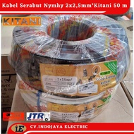 Kabel Serabut Nymhy Kitani 2x2,5 Kabel Panjang 50 Meter Kabel Listrik Serabut Nymhy 2 x 2.5 mm Kabel Sound