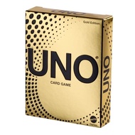 < Kid King Board Game > Genuine Board Game UNO Card Game: Gold Edition Gold UNO