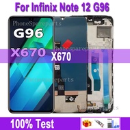 6.7''Original LCD for Infinix Note 12 G96 X670 LCD Display Touch Screen Digitizer Assembly with Fram
