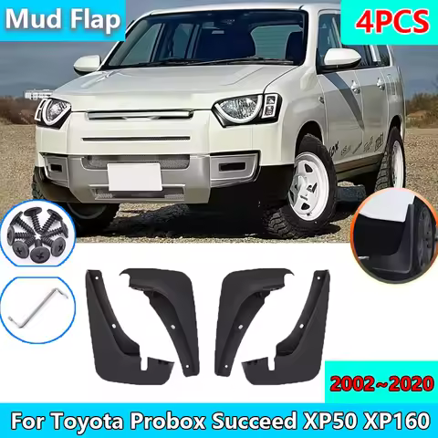 For Toyota Probox Succeed XP50 XP160 2002~2020 2003 2014 2015 2016 2017 2018 Mud Flap Splash Guards 