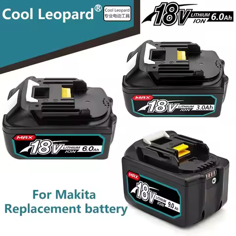 For New Original Makita 18V 3/6/9/Ah Rechargeable Battery Makita Tool BL1830 BL1830B BL1840 BL1840B 