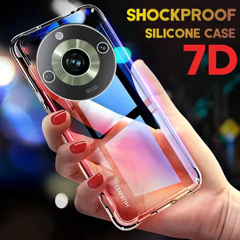 Clear Shockproof Phone Case For Realme11 Realme 11 Pro Plus 5G Silicone Case Back Cover Realm Realmu