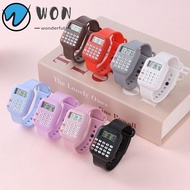 WON Micro Calculator Watch, Date Display Cartoon Electronic Digital Calculator, Creative Multifuncti