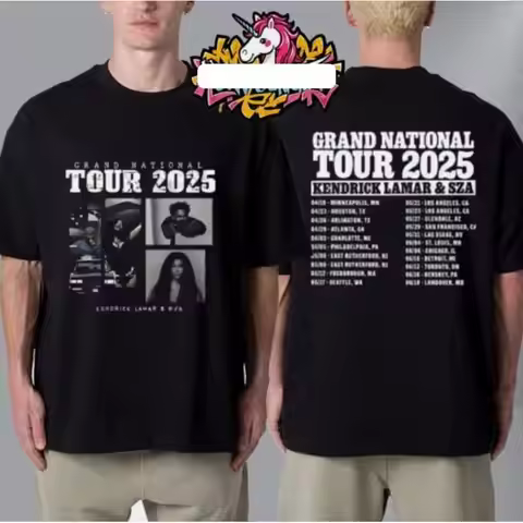 Kendrick Lamar Sza Grand National Tour 2025 Merchandise T Shirt Schedule Dates