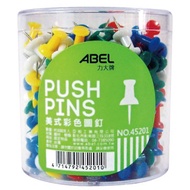 Lida Brand ABEL 45201 American Color Pushpin About 300 Pcs