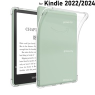 Transparent Silicone Back Cover Case for Amazon Kindle 12th Gen 2024 Protective Case for Kindle 11th
