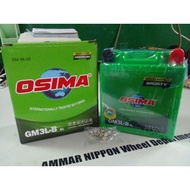 Battery GM3L-B SL OSIMA (Free Maintenance) Dry battery tak perlu tambah air