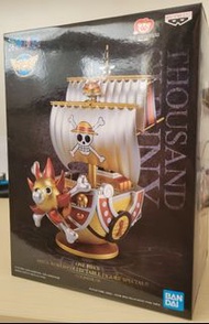 海外限定 One Piece 海賊王 WCF 黃金千陽號Gold ver 全1款DXF梅利號 模型船 路飛 電鍍色 Golden 金屬色
