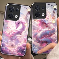 DMY case dragon oppo reno4 reno7z reno5 reno8t reno7 reno10 reno5f reno8 reno3 reno8z reno6z reno2 reno6 f reno5z pro 4g 5g xzoom tempered glass case