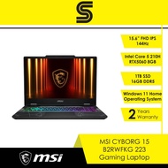 MSI Cyborg 15 B2RWFKG 223 Gaming Laptop - 15.6" 144Hz/Intel C5-210H/RTX5060/16GB/512GB SSD/Win11 Hom