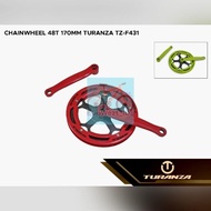 48T Turanza Single Color Fixie Folding Minion Mtb Bicycle Crank Gear | High Quality