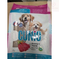 CUNIO puppy food with beef flavor - reduces fecal odor.