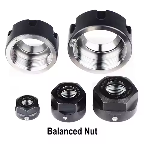 1PC precision Balanced collet nut ER11 ER16 ER20 ER25 ER32 NUT spring collect nut clamping CNC milli