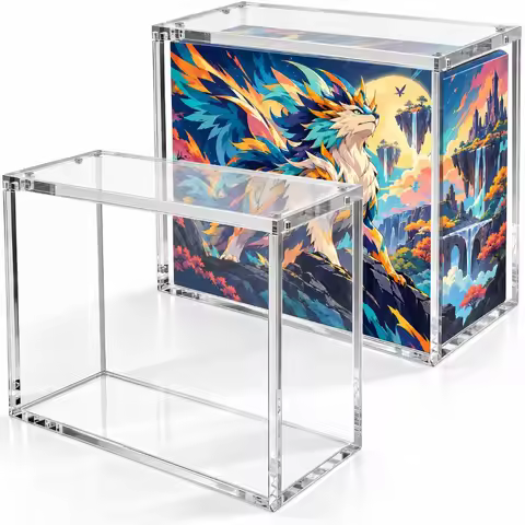 Collector Shelf ETB Case,5mm Thick Clear Acrylic Display Box with Magnetic Closure,Elite Trainer Box