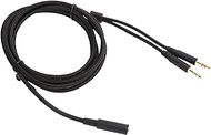 Computer Headphone Cable,2in 1 Adapter Headphone Audio Cable Fit for Kingston HyperX Cloud Stinger/Cloud Mix/Cloud Alpha,Plug and Play.