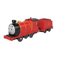 Motorized Toy Train James Battery-Powered Engine with Tender for Pretend Play Preschool Kids Ages 3+