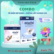 Aiwibi Newborn Diaper Combo & Pads 60x60cm – Comprehensive Protection for Your Baby