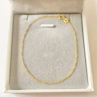 Pawnable 18K Saudi Gold Super Thin Figaro Bracelet 18K Gold Bracelet Pawnable Bracelet