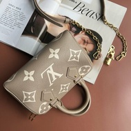 ::LOUIS VUITTON:: LV M46575 雙色花紋斑鳩灰壓紋皮革SPEEDY 20