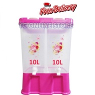 20L Water Dispenser / Water Container / Bekas Air (Dual Compartment)