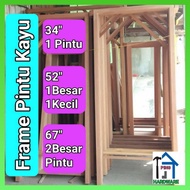 Frame Pintu Kayu Jenang Untuk Pintu Kayu Depan Rumah Solid Wooden Frame Wooden Door