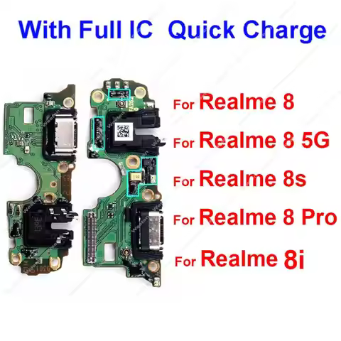 USB Charger Board Dock For Realme 8 8i 8S 4G 5G USB Charging Jack Port Connector Board Replacement P