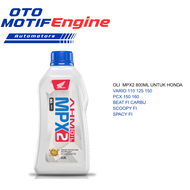 Oli MPX 2 800 ML + Oli Gear 120 ml Sepaket Pelumas motor Honda Beat Vario Scoopy Spacy Genio Pcx dll