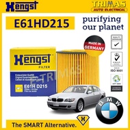 HENGST Oil Filter BMW 7 E65 E66 E67 E68 Engine N52 M54 2004-2008 Penapis Minyak Enjin E61H D215 11 4