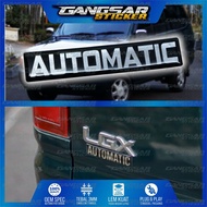Emblem timbul Automatic kijang lgx / emblem mobil automatic / emblem kijang matic